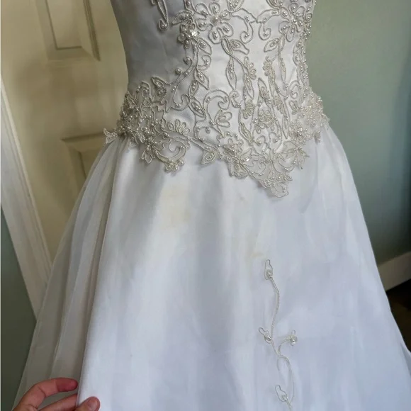 sachin and babi light blue dress David's Bridal Wedding Dresses main image 1